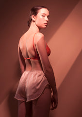 Dallas. Silk French Culotte. Nougat