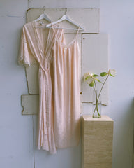 vintage Dior slip and robe set.