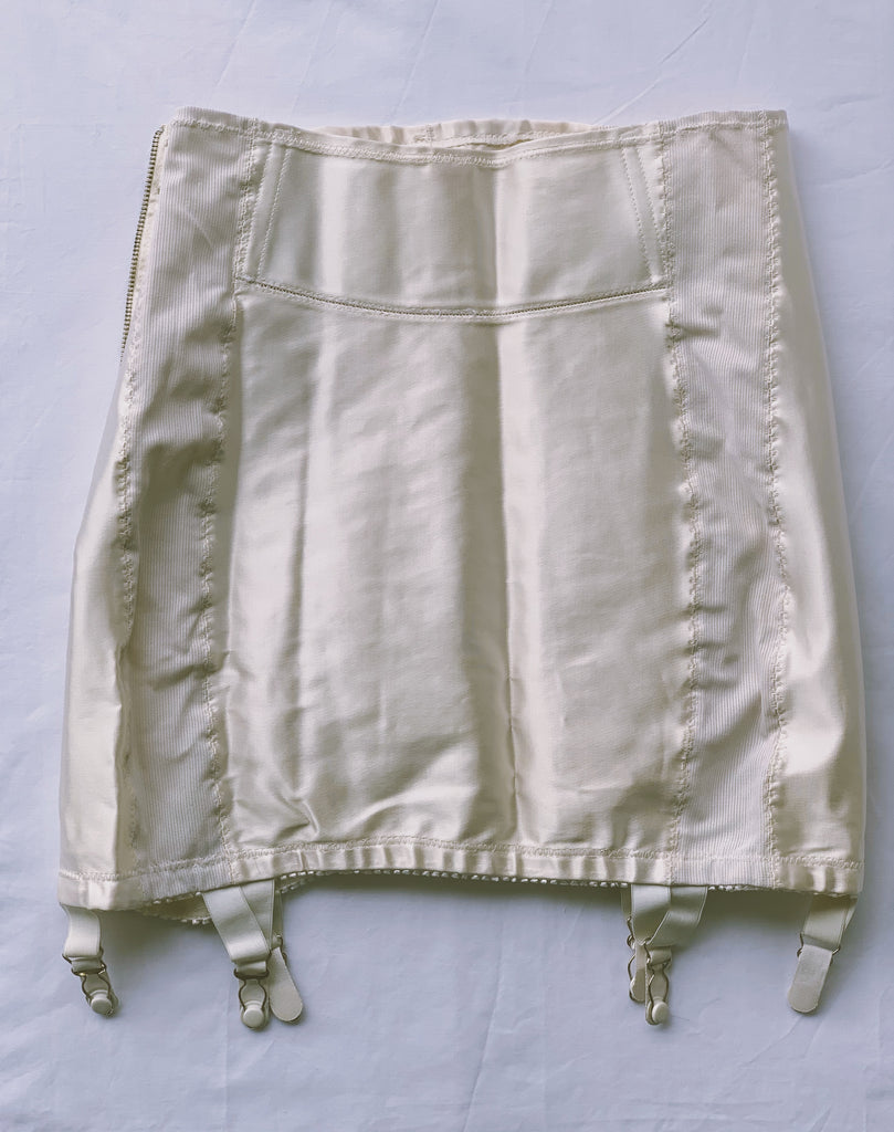 vintage 1950's 6 garter open girdle shaper skirt. liar liar. vintage 1950's 6 garter open girdle shaper skirt. liar liar.