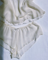 vintage silk georgette camisole & french knicker set.