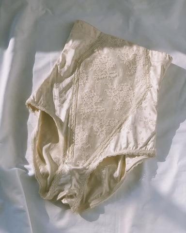 vintage high-waisted corset knickers.